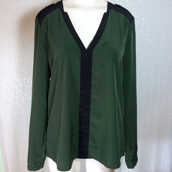 vince camuto green blouse